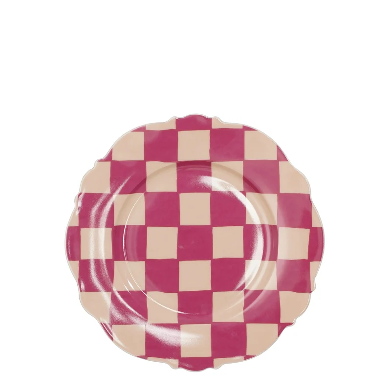 Lexi ontbijtbord roze - h1,5xd21cm