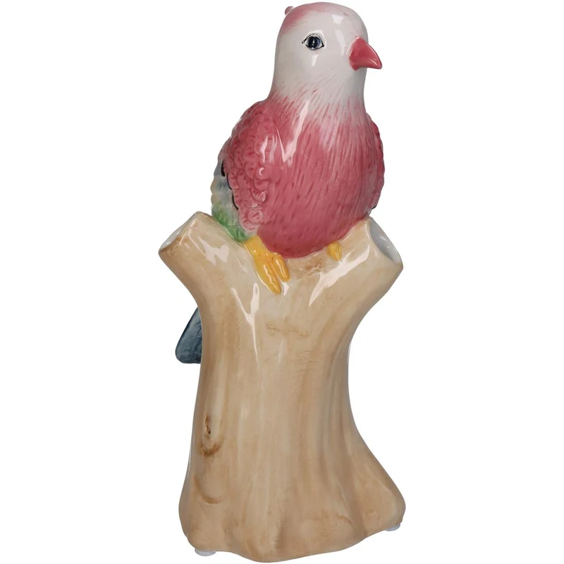 Ornament Bird Dolomite Multi 8.5x8.5x20cm