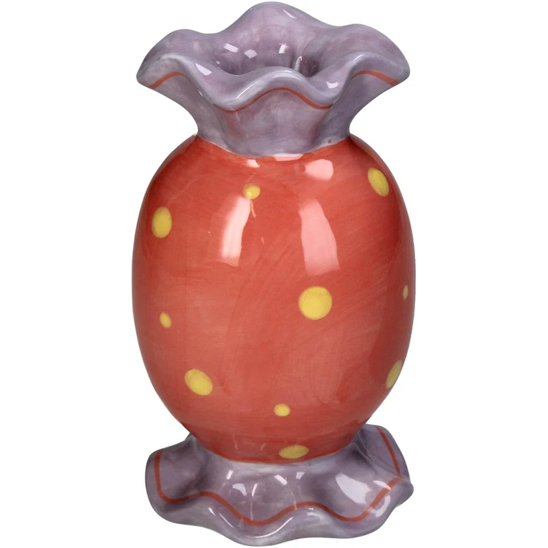 Candle Stick Candy Fine Earthenware Multi 9x7.8x16.1cm