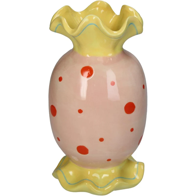 Vase Candy Fine Earthenware Multi 12x10.5x23cm