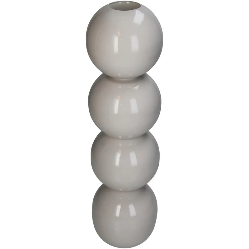 Candle Holder Iron Beige 10x10x39.3cm