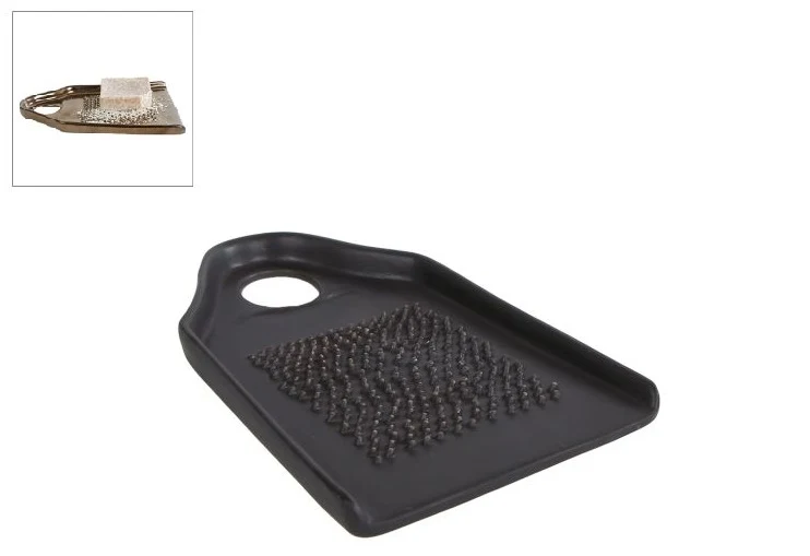Rasp keramiek mat zwart 14,5x9x1,2cm