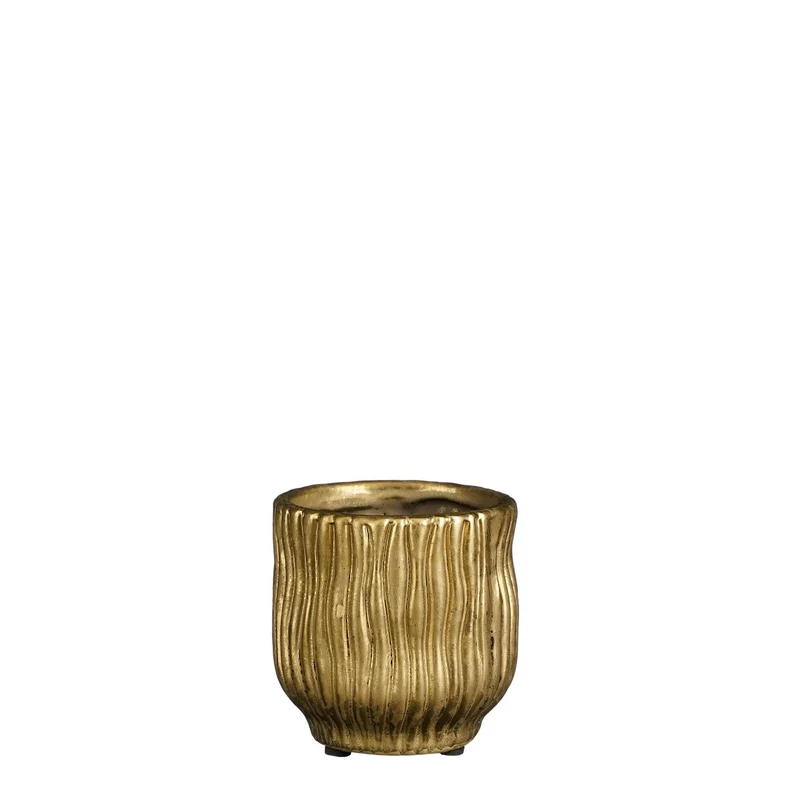 Ponta pot rond goud - h10xd9,5cm