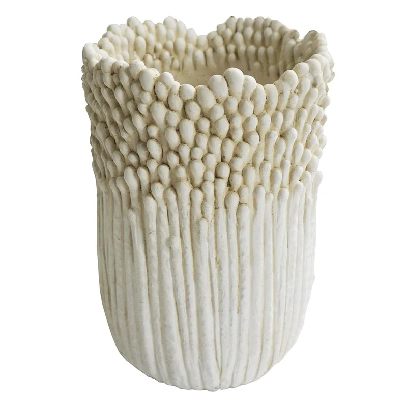 Planter Concrete White 17.5x17.5x25cm