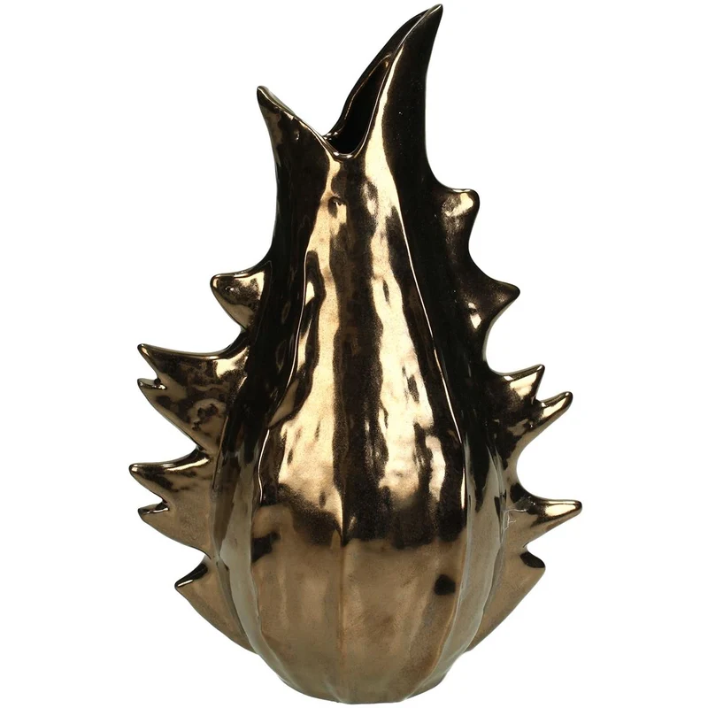 Vase Fine Earthenware Bronze 16x11x23.5cm