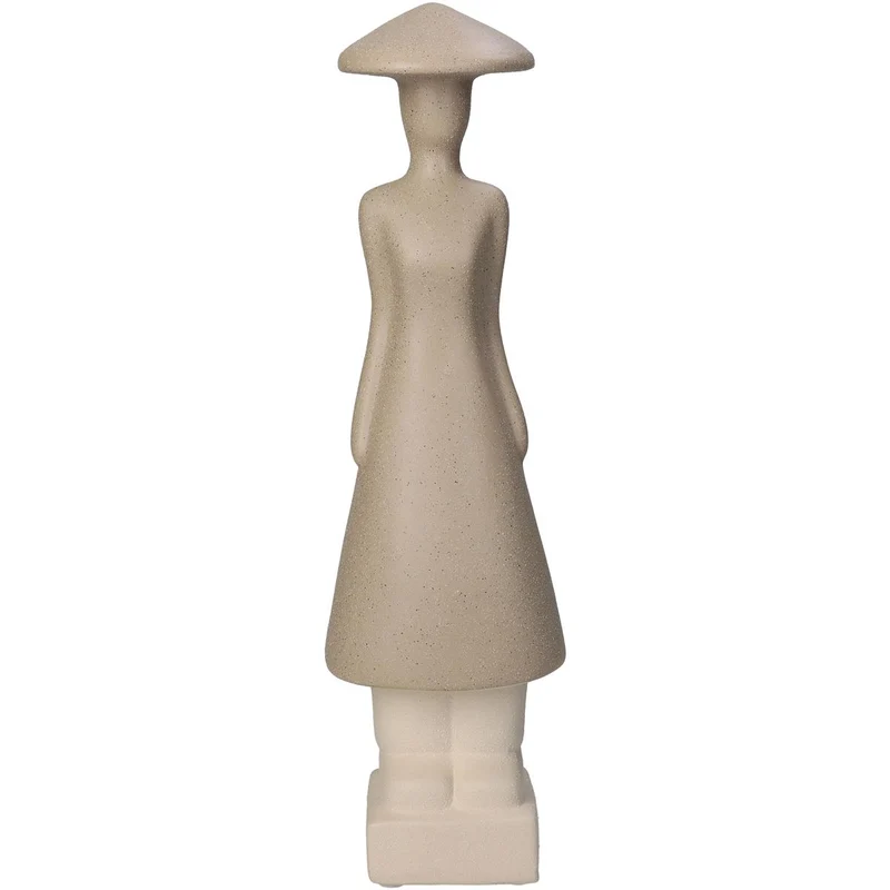 Ornament People Fine Earthenware Beige 9x8x31.5cm