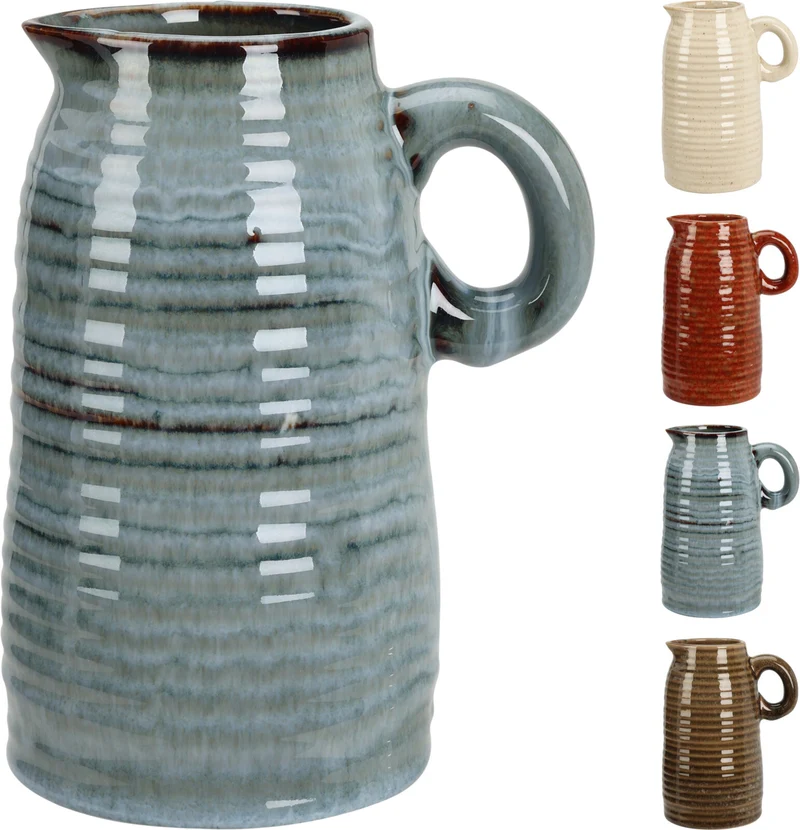 VAAS KAN 12,5X9,5X16,7CM 4 ASSORTIE KLEUREN