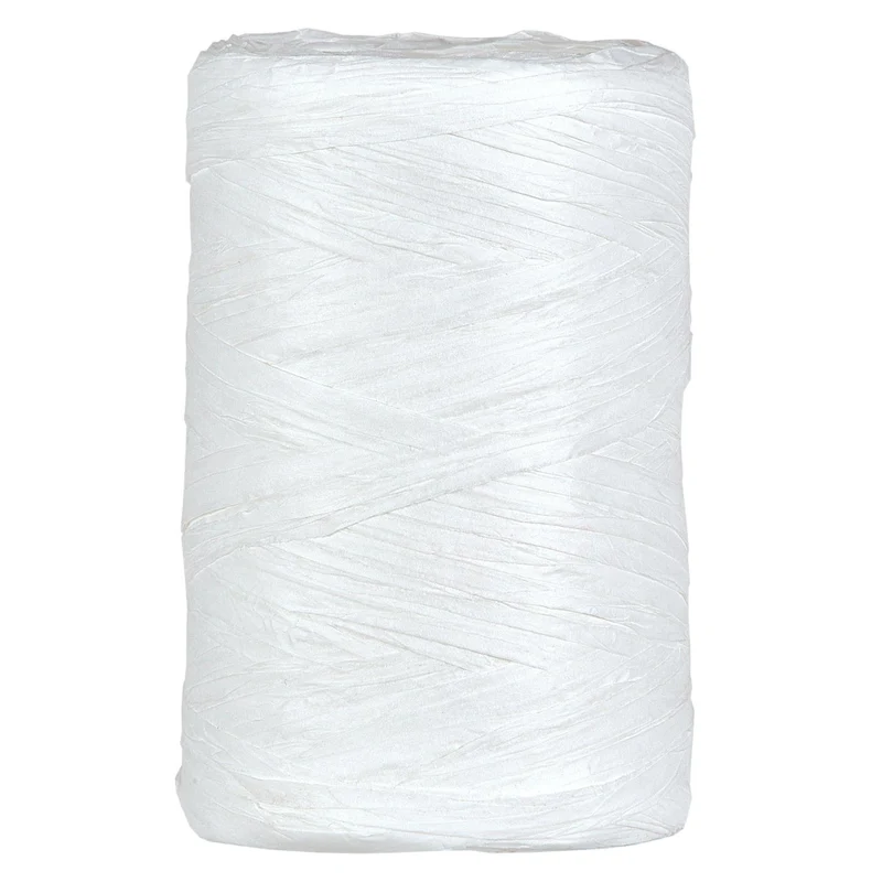 PAPIER RAFFIA 5-8MM 100MTR WHITE