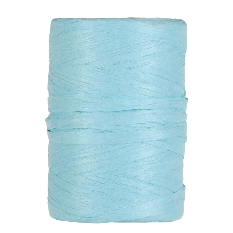 PAPIER RAFFIA 5-8MM 100MTR SKY BLUE