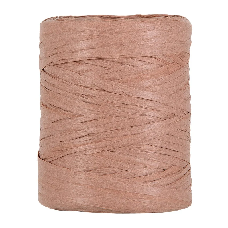 PAPIER RAFFIA 5-8MM 100MTR OLD PINK