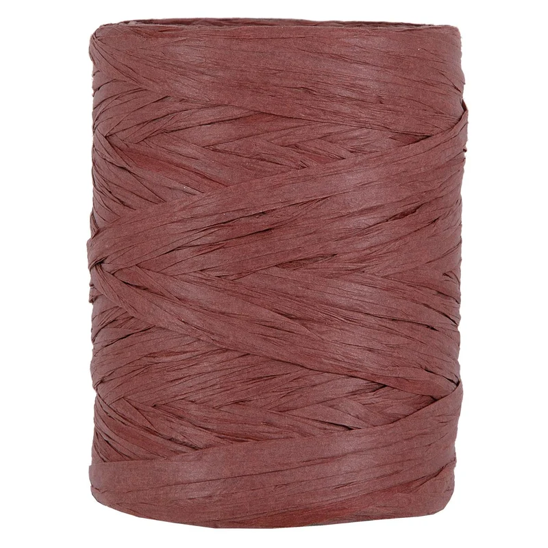 PAPIER RAFFIA 5-8MM 100MTR BORDEAUX