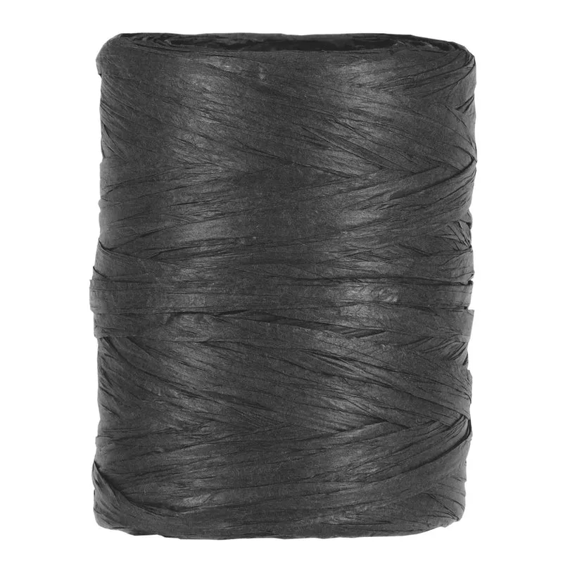 PAPIER RAFFIA 5-8MM 100MTR BLACK