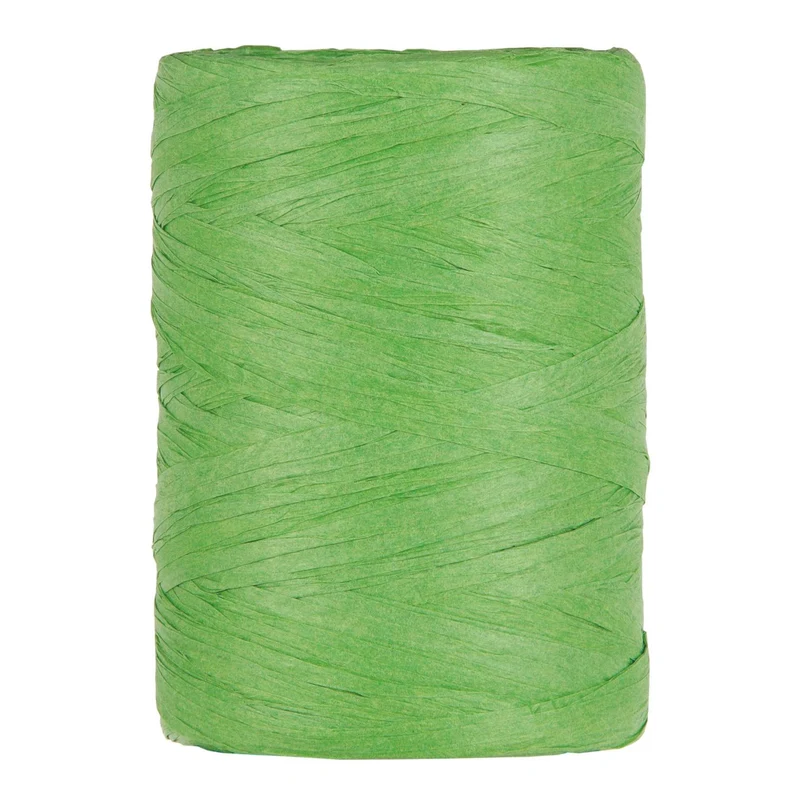 PAPIER RAFFIA 5-8MM 100MTR APPLE GREEN
