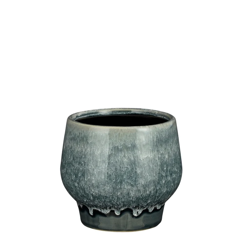 Monta pot rond d.blauw - h13xd14cm