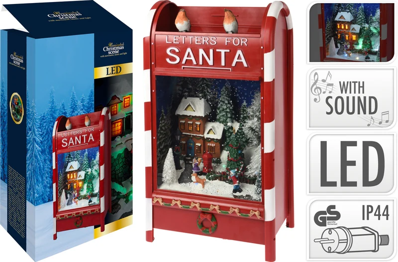 POSTBUS KERSTDORP 62CM LED
