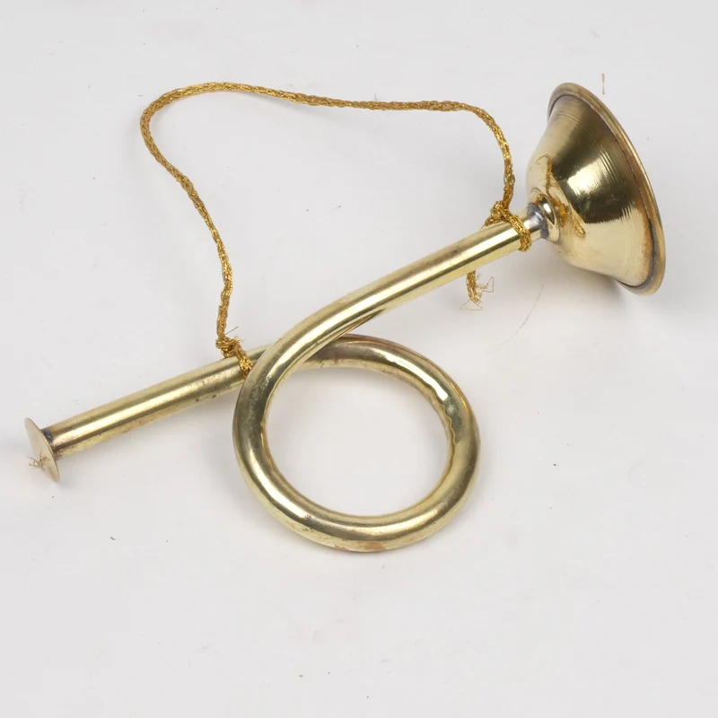 Hanging Brass Trumpet 14cm