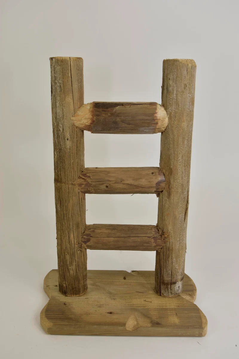 Ladder bruin melange 30 cm op voet 21-23cm