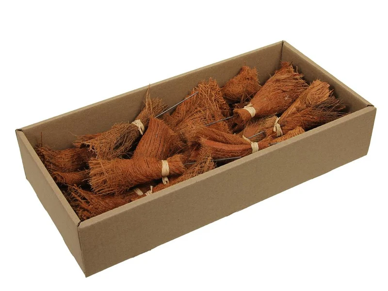 w/b 25 palm bakla con possy/wire 10cm natural