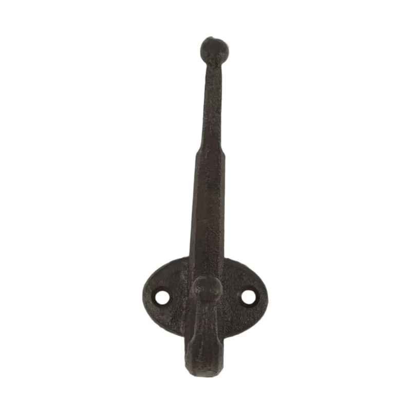 Hook cast iron 4.7x4.7x12cm Brown