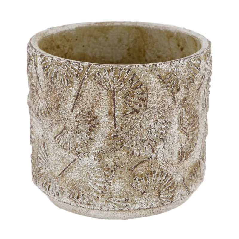 Planter cement 16x16x14cm Antique Grey