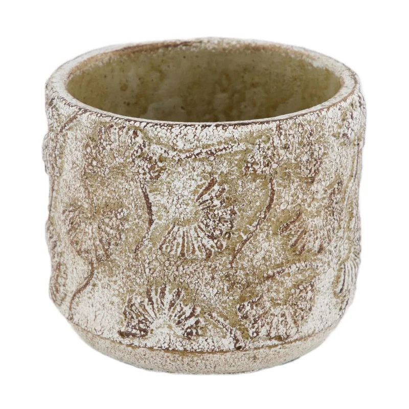 Planter cement 11.5x11.5x9.5cm Antique Grey