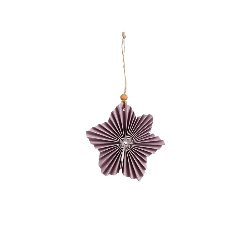 Ornament ster lila FSC Mix - h3xd10cm