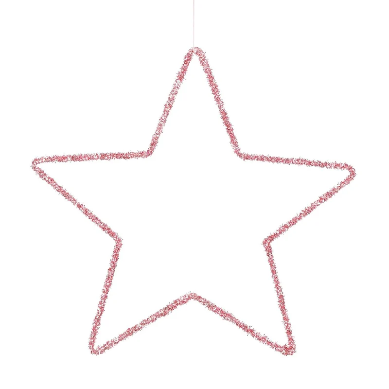 Ster hangend roze - d40cm