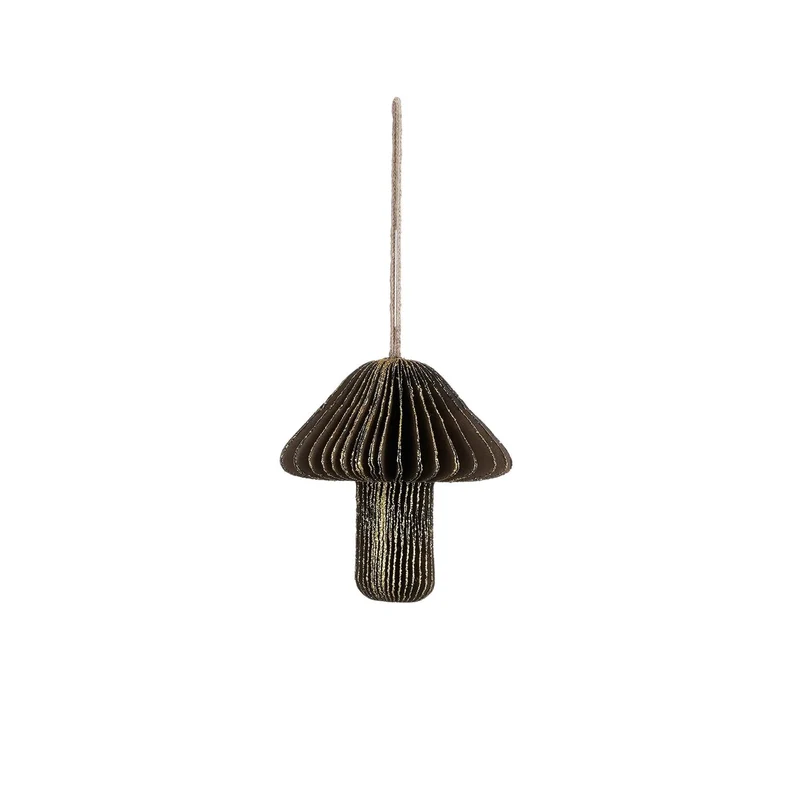 Ornament paddestoel d.bruin FSC Mix - h10xd10cm
