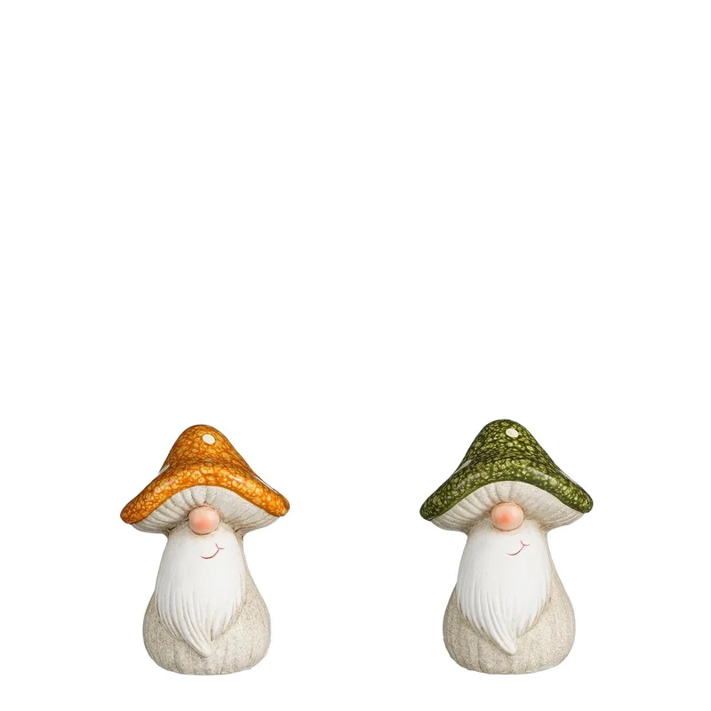 Gnoom geel 2 assorti - l8xb8xh11cm