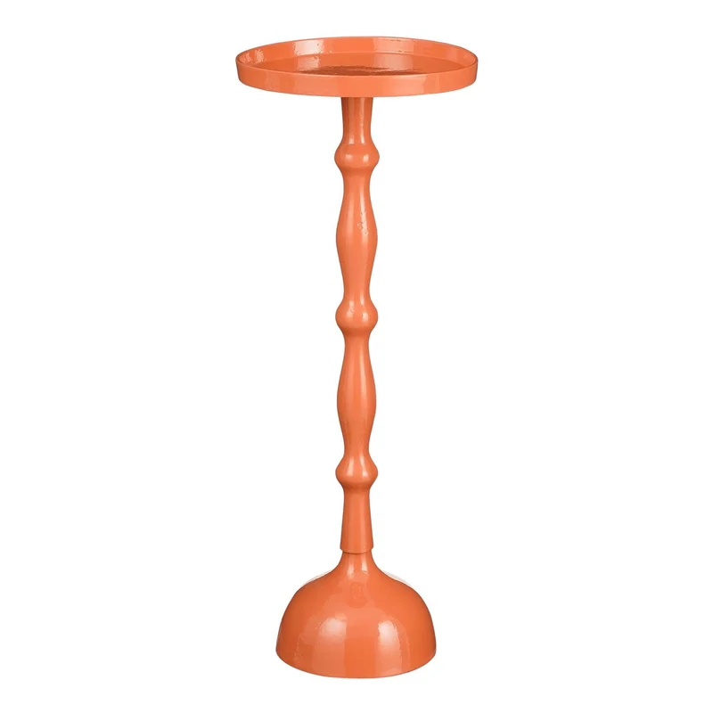 Duco bijzettafel gerecycled aluminium oranje FSC 100% - h66xd25cm