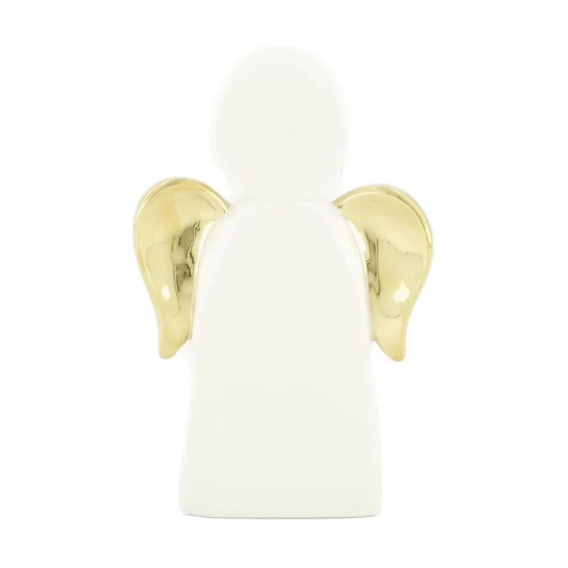 Angel ceramic 12.7x4.8x19.8cm White/Gold