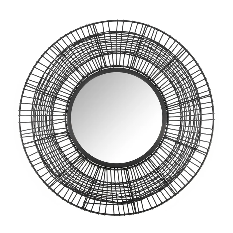Mirror metal 60x2.5x60cm Matt Black