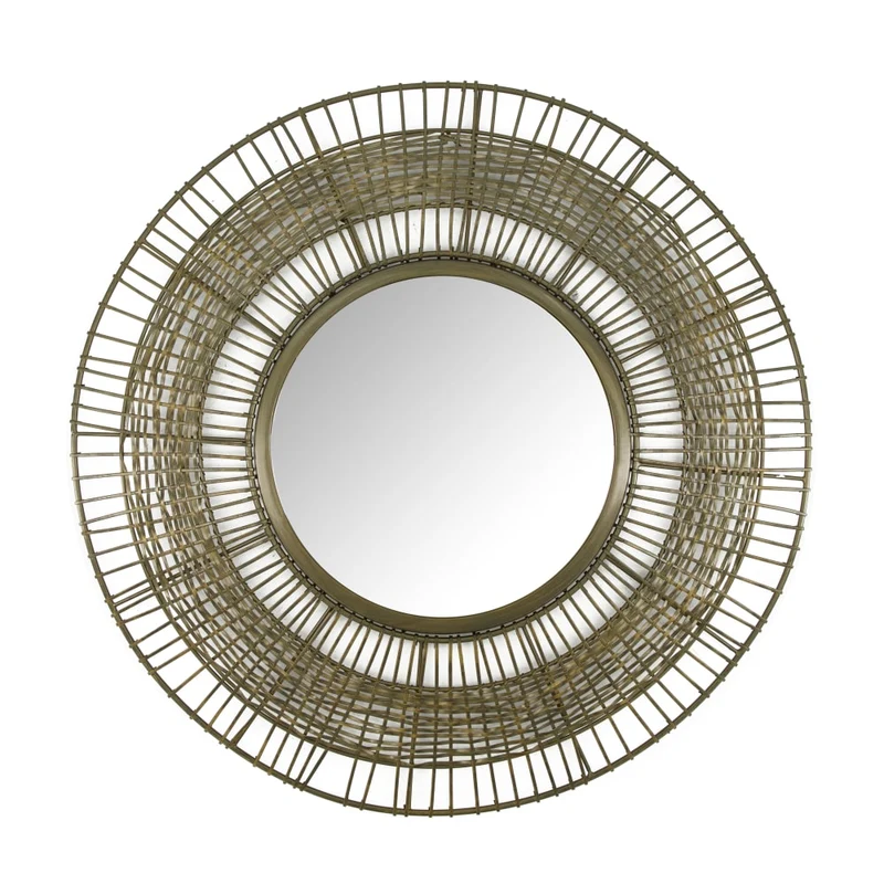 Mirror metal 60x2.5x60cm Antique Brass