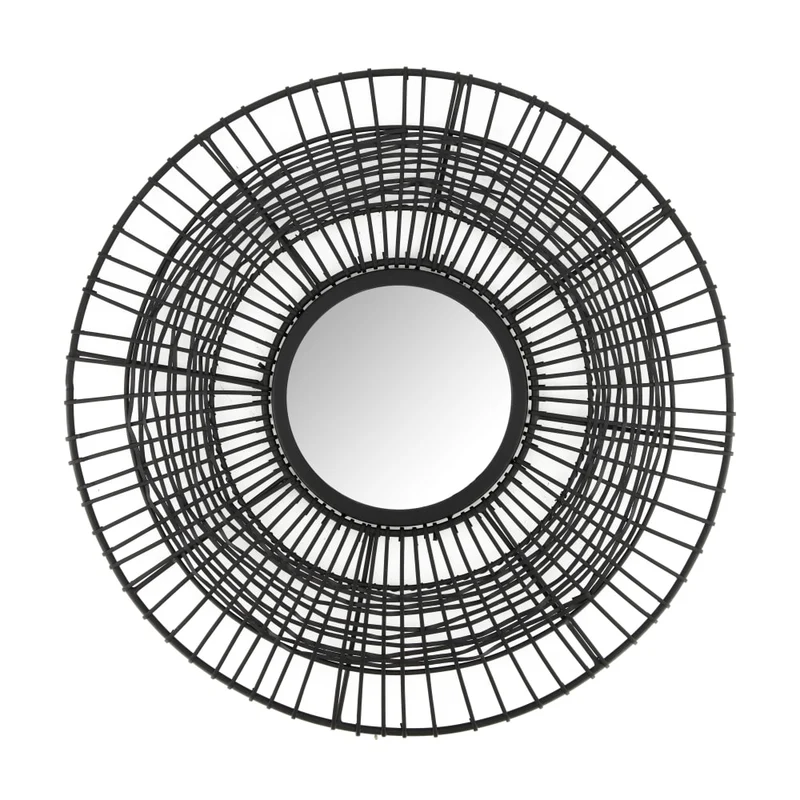 Mirror metal 45x1.5x45cm Matt Black