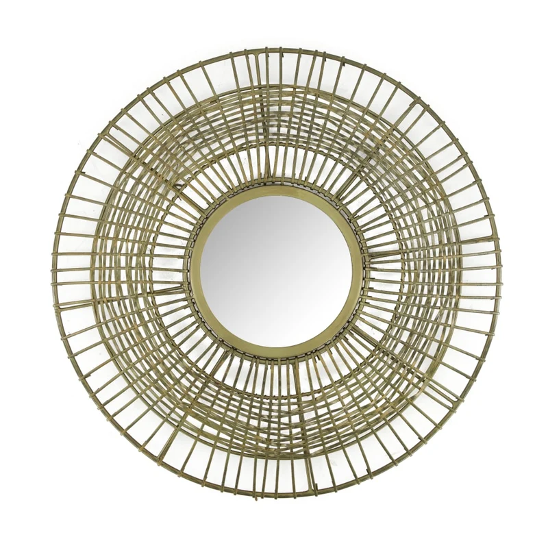 Mirror metal 45x1.5x45cm Antique Brass