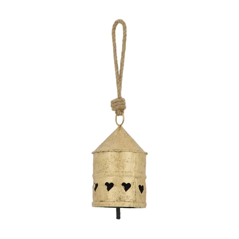 Bell metal 10x10x17cm Antique gold