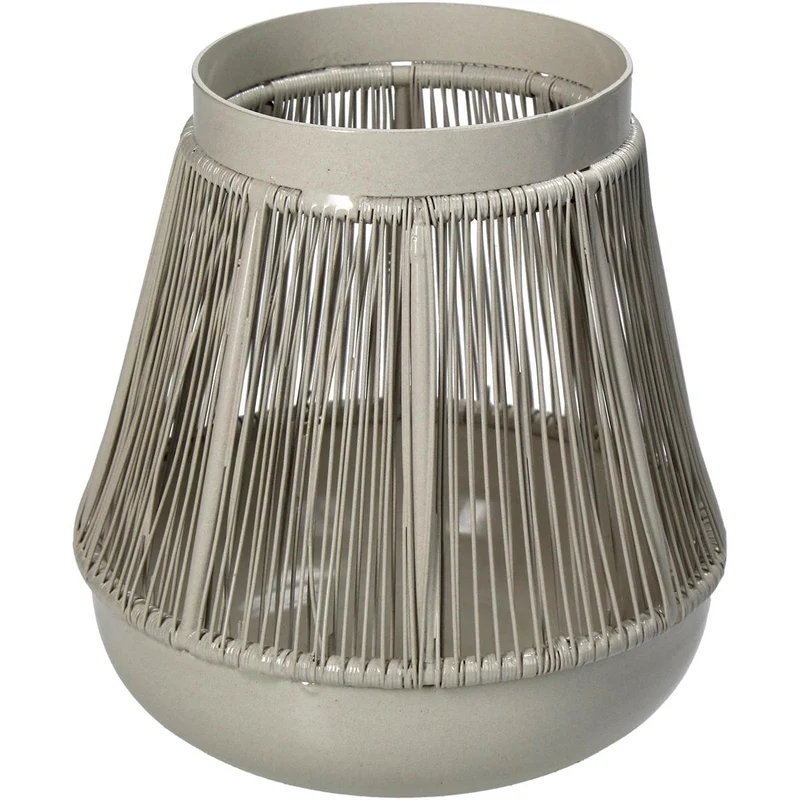 Candle Holder Iron Ivory 13x13x13.5cm