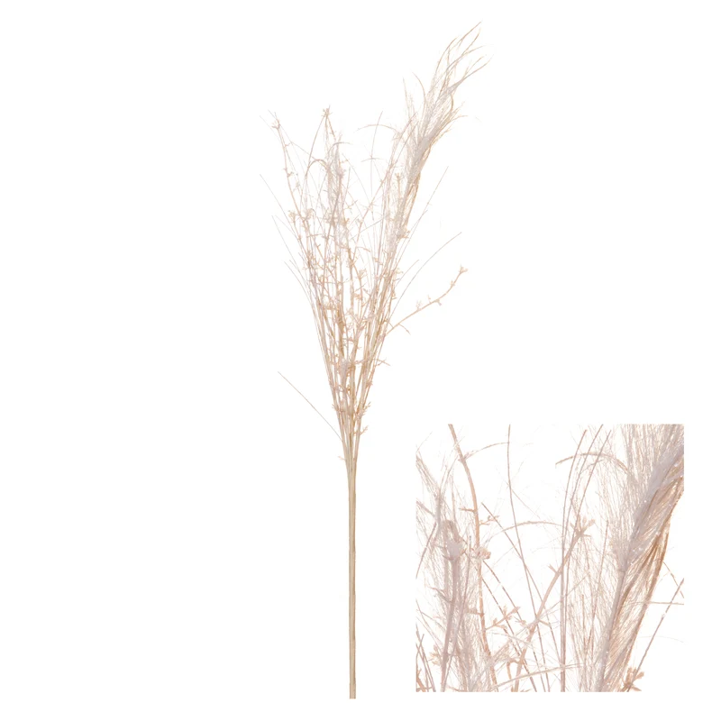 Stem False Goatsbeard w/Glitter 10x10x58cm Ivory