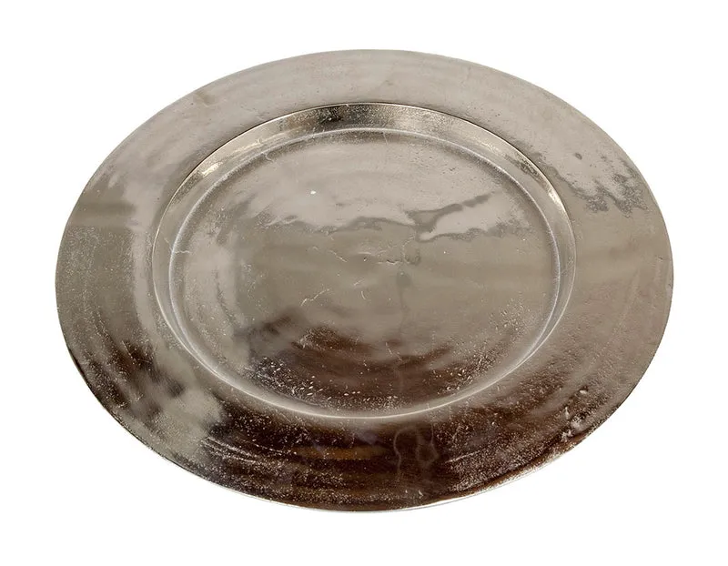 Aluminium schaal rond D51 H3cm Zilver