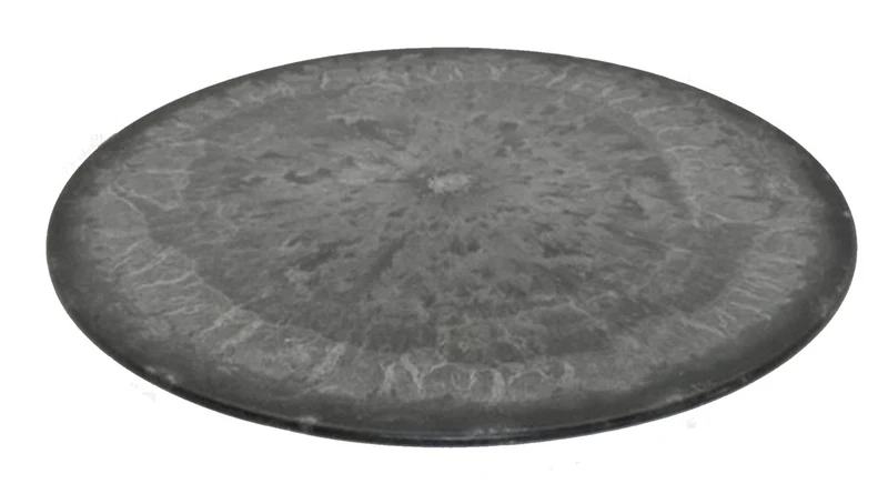 Plat bord rond grijs D10cm