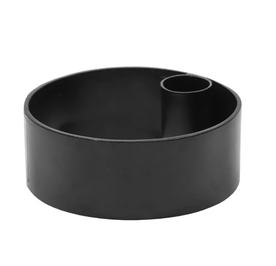 Candle Holder Metal Steg D10 H4cm Black