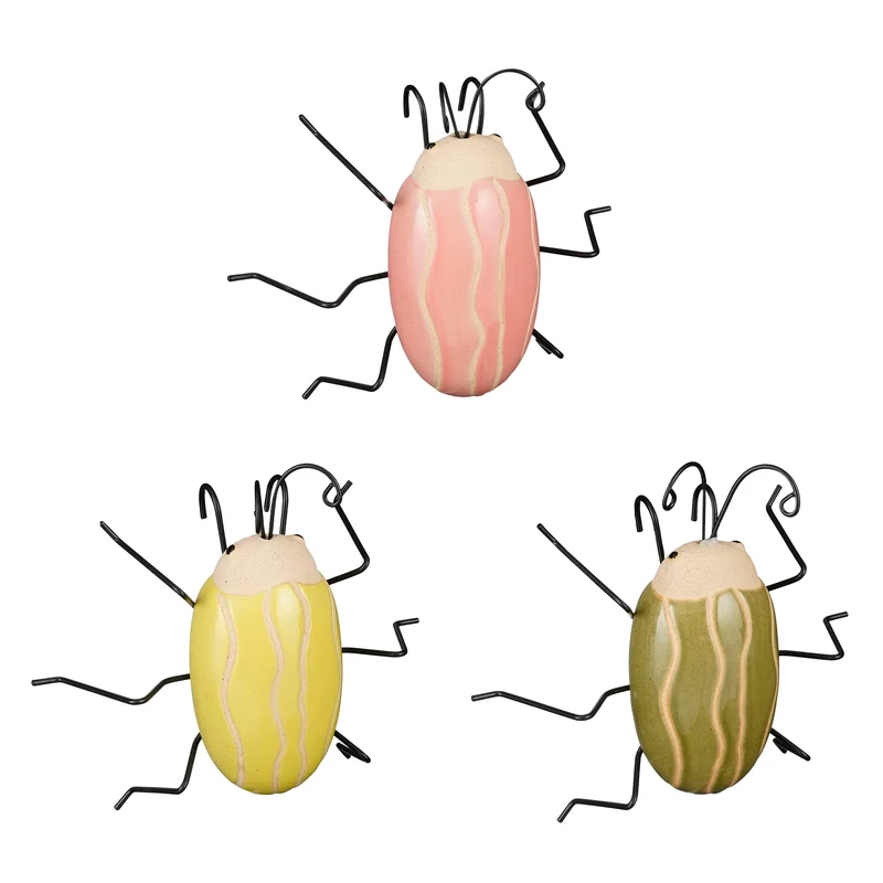 Decoration insect 3 assorted - l14,5xw14xh5cm
