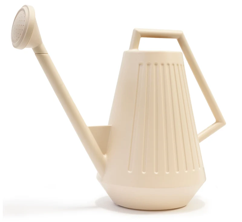 Gieter kunststof 9 liter met handvat/sproeikop off-white L47 H39cm