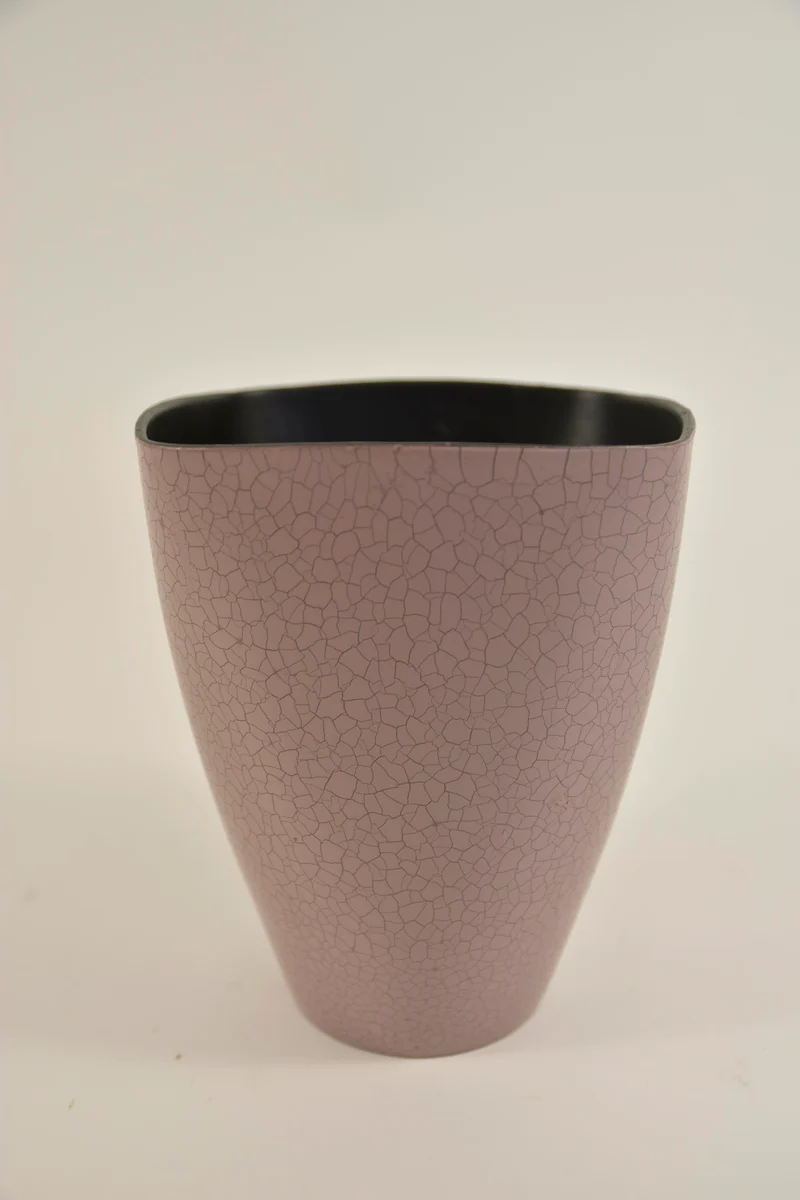 Vaas orchidee melamine pastel roze 16x16x20cm