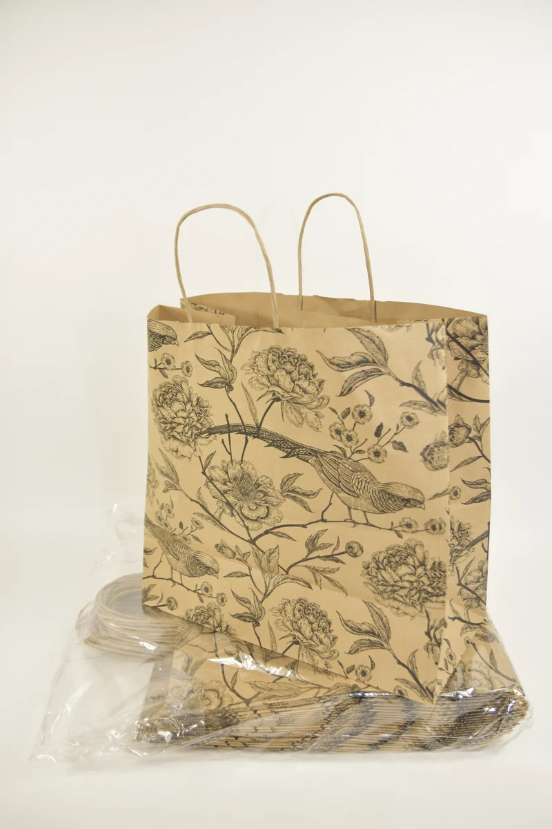 Draagtas ''ABBY'' kraft 36x16x35cm 25 stuks gedraaid handvat