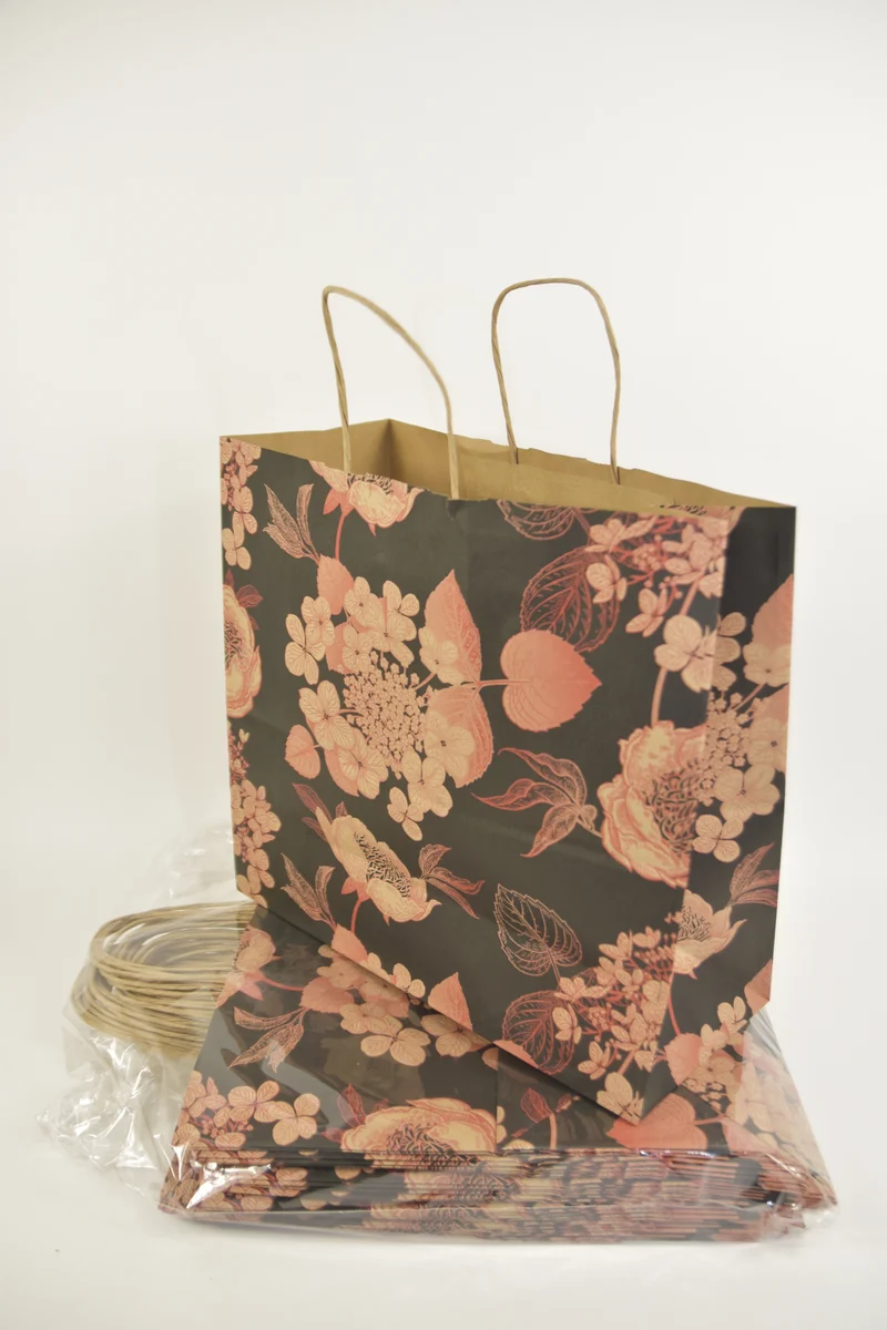 Draagtas ''YUMI'' kraft 36x16x35cm 25 stuks gedraaid handvat