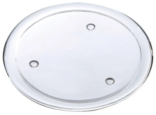 Kaars houder glasplaat D19,5 H1,8cm helder