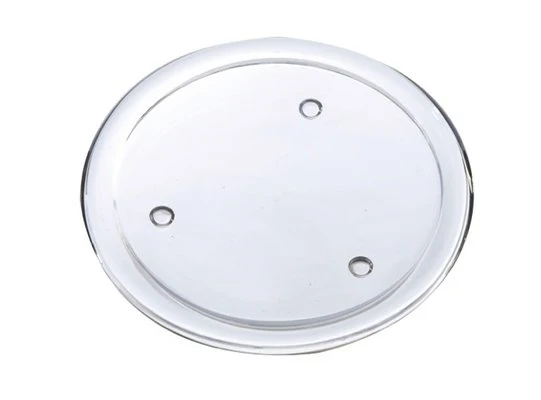 Kaars houder glasplaat D14 H1,7cm helder