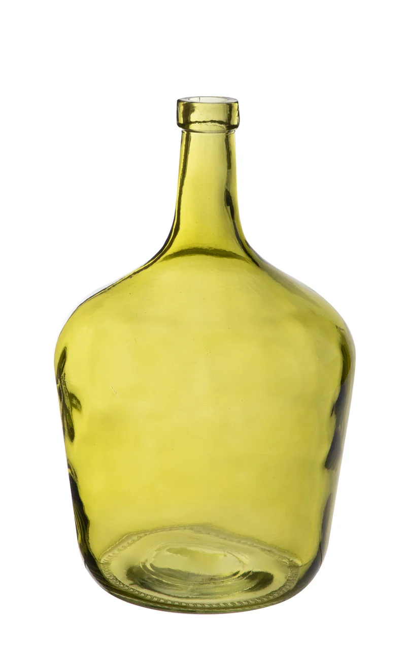 Fles glas ''Dame Jeanne'' 2L Tilleul (h)24x(d)16cm