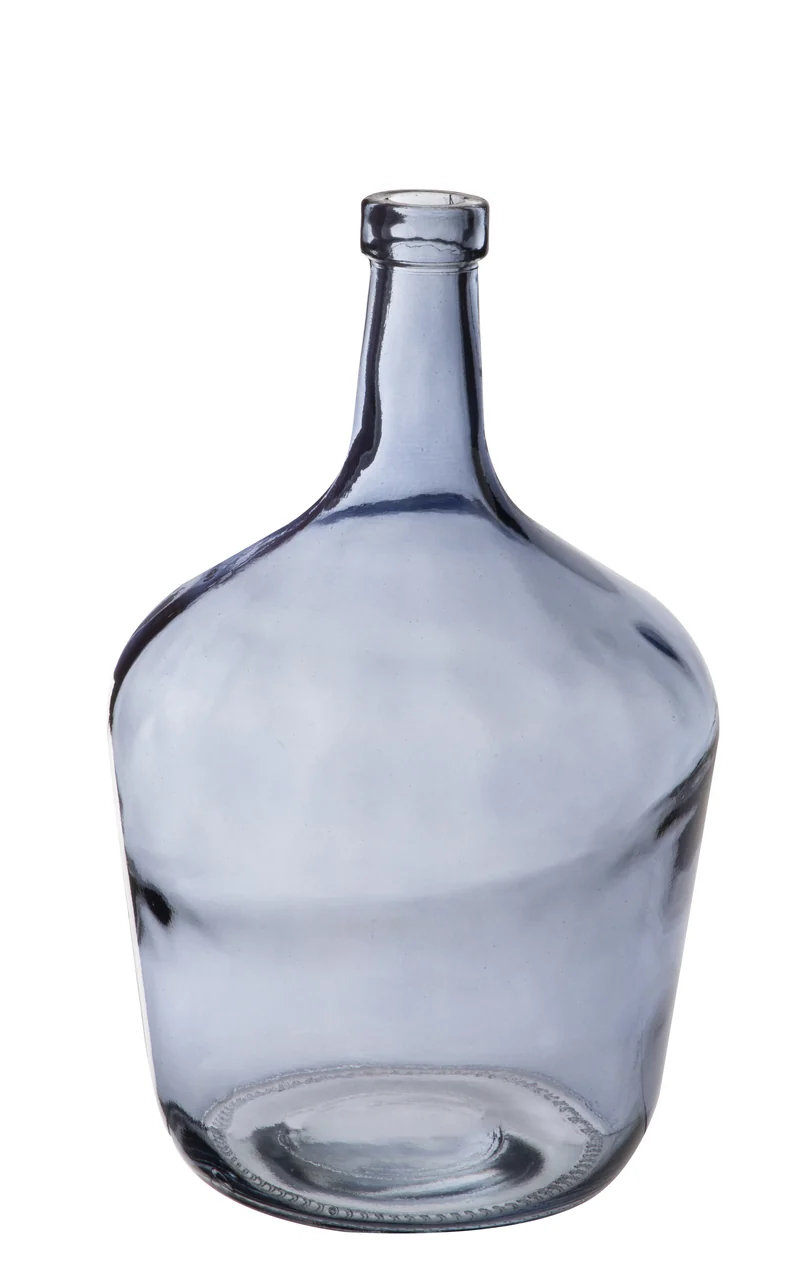 Fles glas ''Dame jeanne'' 2L Bleu nuit (h)24x(d)16cm